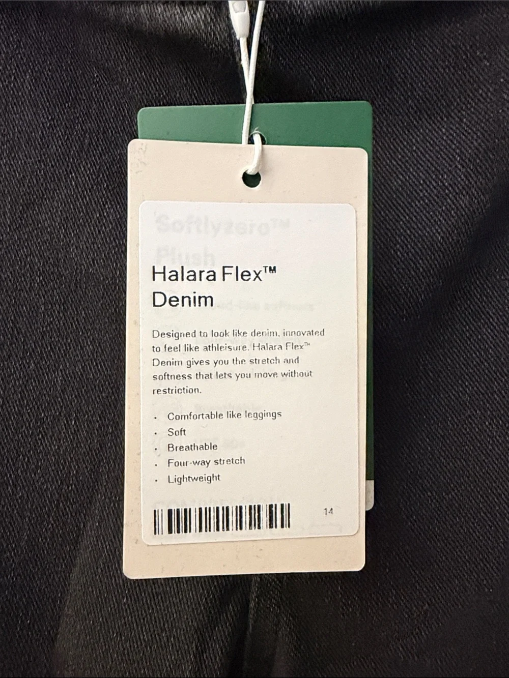 NWT HALARA Flex Black High-Rise Cross-Waist Jean Leggings